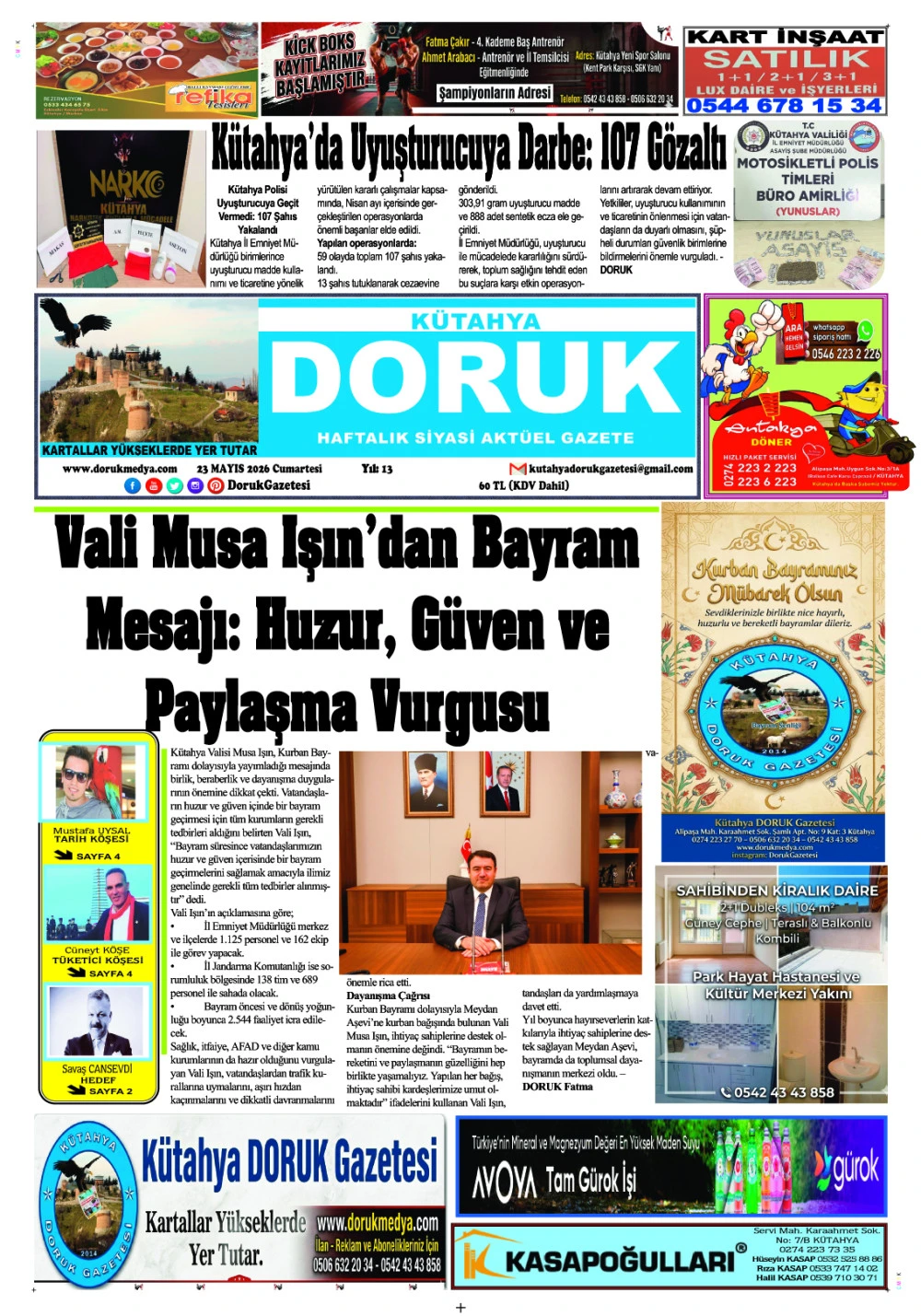 23 Mayıs 2026 Doruk Gazetesi