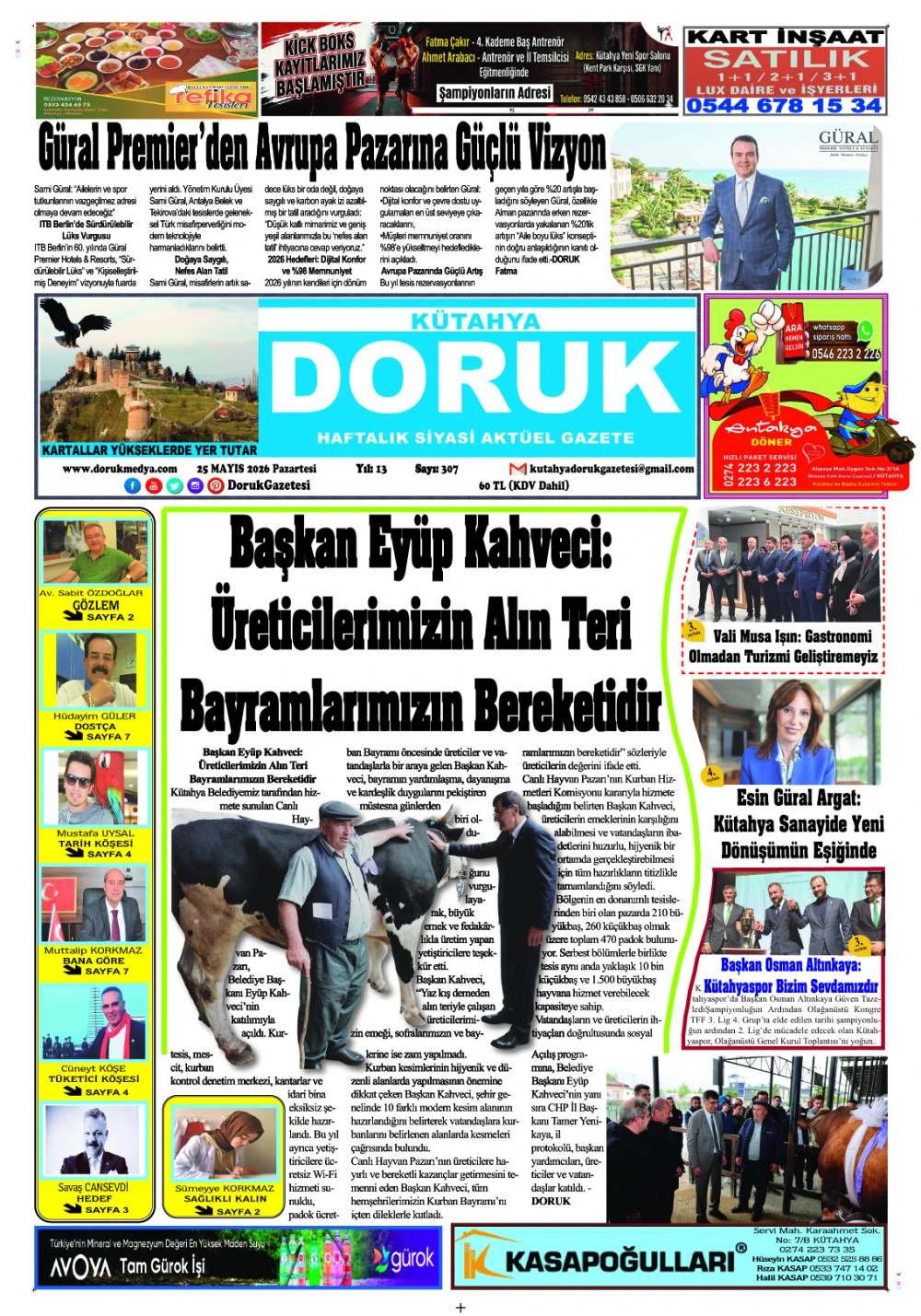 25 Mayıs 2026 Doruk Gazetesi