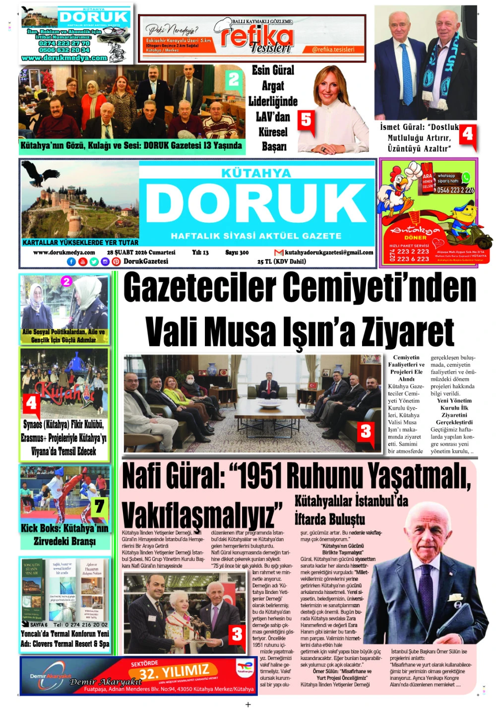 28 Şubat 2026 Doruk Gazetesi