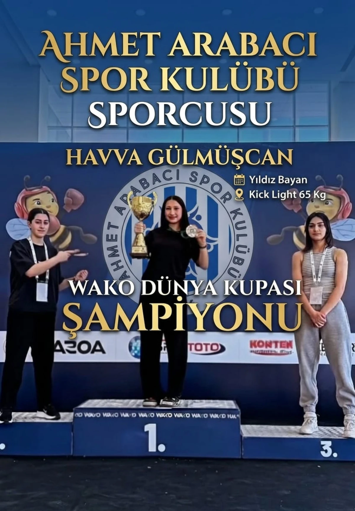 Ahmet Arabacı Spor Kul&uuml;b&uuml;&rsquo;nden D&uuml;nya Şampiyonu!