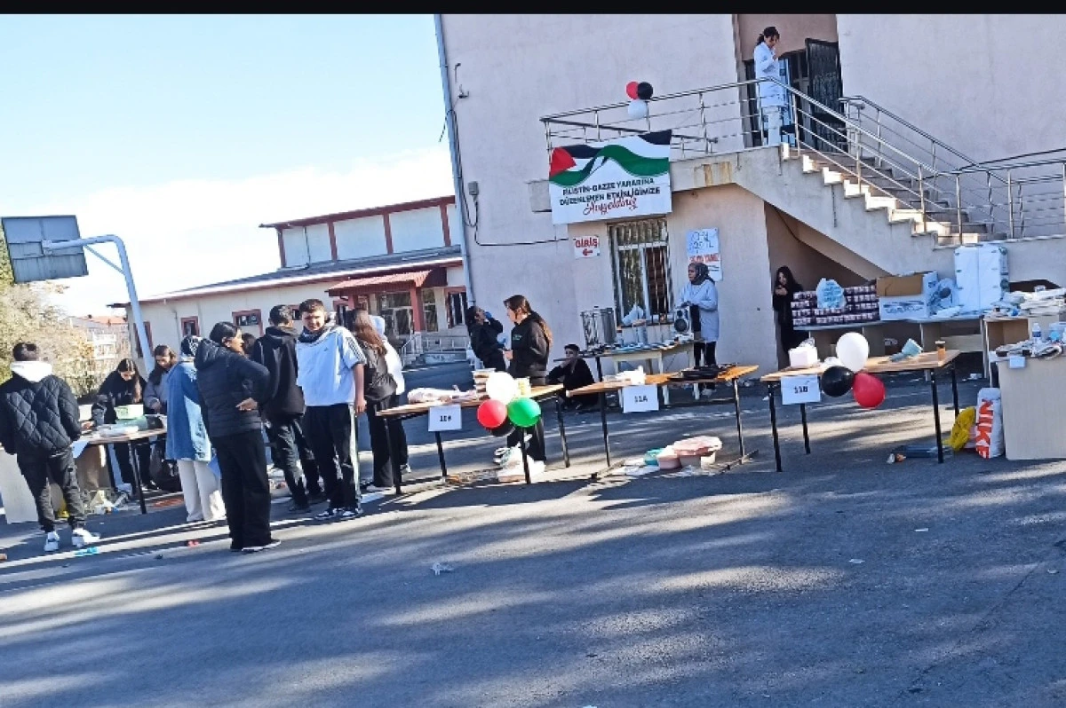 HEKİM SİNAN MESLEKİ VE TEKNİK ANADOLU LİSESİNDEN FİLİSTİN'E BÜYÜK DESTEK