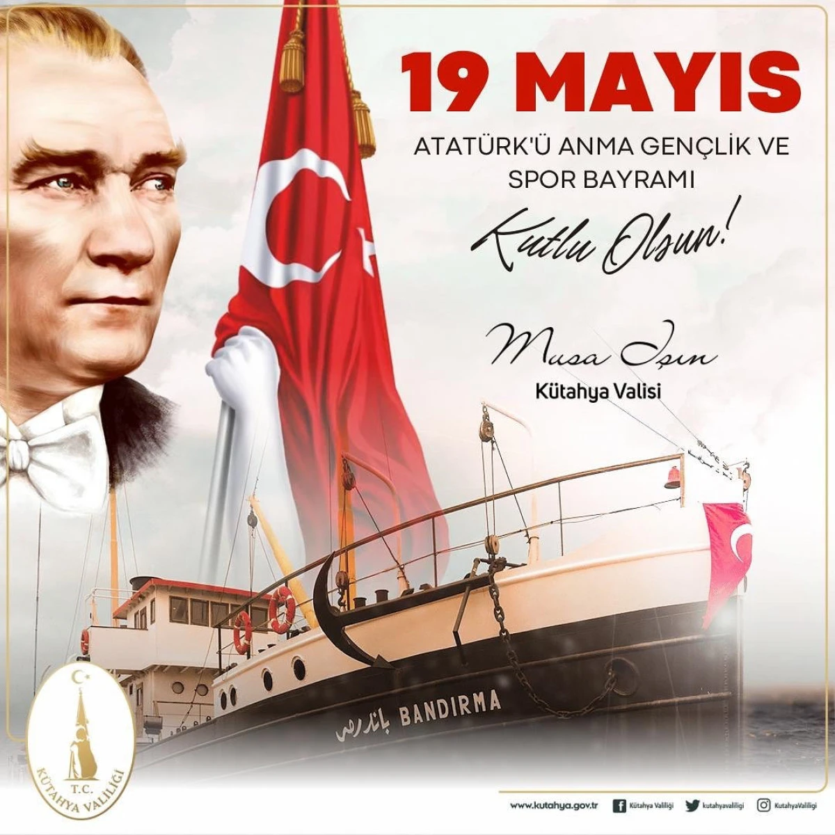 Kurtuluşun ve Kuruluşun Şehri K&uuml;tahya&rsquo;da 19 Mayıs Coşkusu