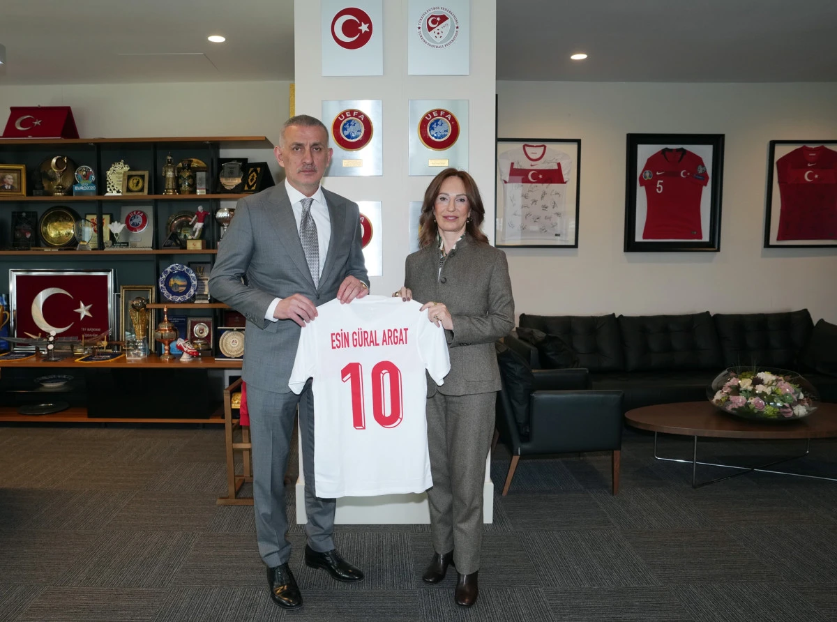 KUTSO Başkanı Esin G&uuml;ral Argat&rsquo;tan TFF Başkanı&rsquo;na Ziyaret