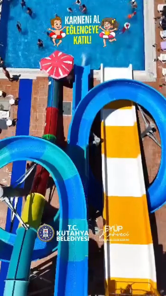 K&uuml;tahya Belediyesi&rsquo;nden Karne Hediyesi, Aquapark Sizleri Bekliyor